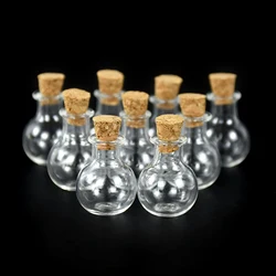 10/20pcs Mini Glass Bottle Cork TransparentWishing Drifting Bottle Gifts Wedding Birthday Party DIY Handmade Crafts Decoration
