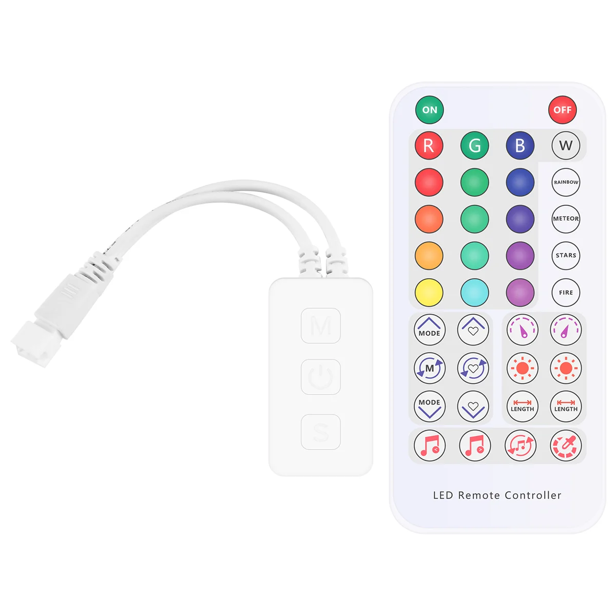 

RGB Smart Music Bluetooth Smart Controller SP611E for WS2812B SK6812 WS2811 Addressable LED RGB Tape Strip