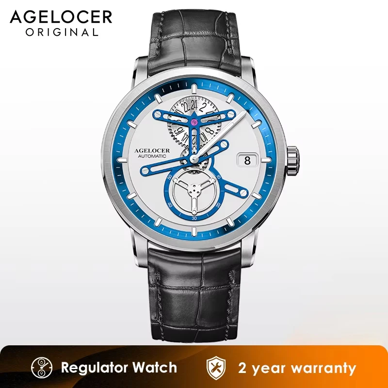 

AGELOCER Men's Watch Automatic Mechanical Dress Business Space Station Watches for Men with Fashion Luxury Watches