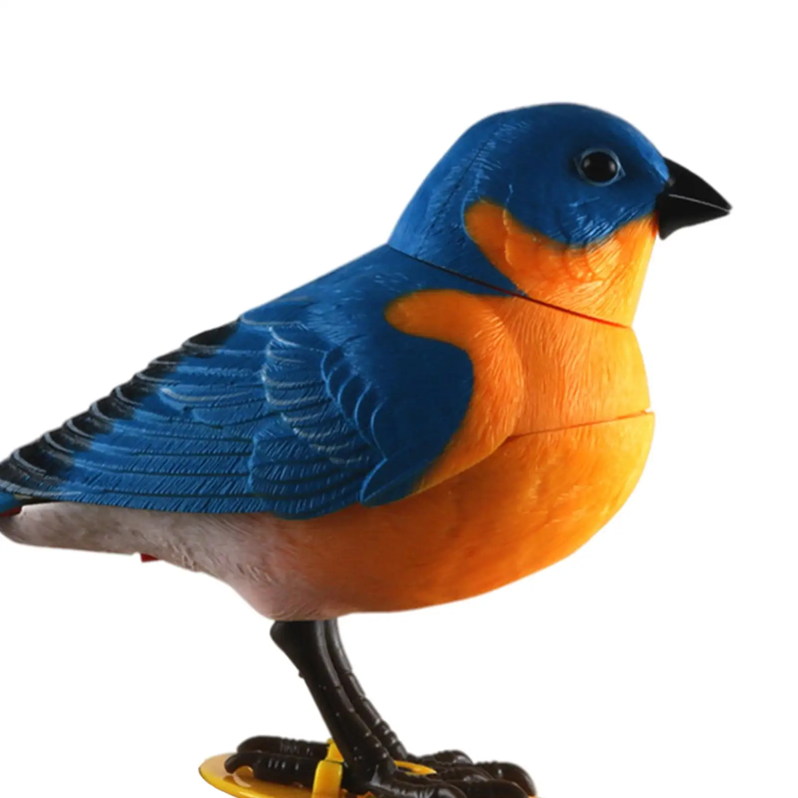 Singing Bird Operated Voice Activated Chirping Parrot Figurine Simulation Electric Toy Sound Sensing