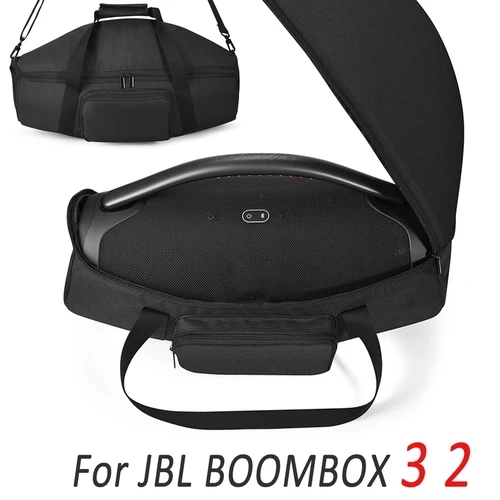 Estuche de transporte para JBL BOOMBOX 3 BOOMBOX 2, bolsa de viaje impermeable, apta para cable y adaptador de corriente, accesorios, bolsa protectora