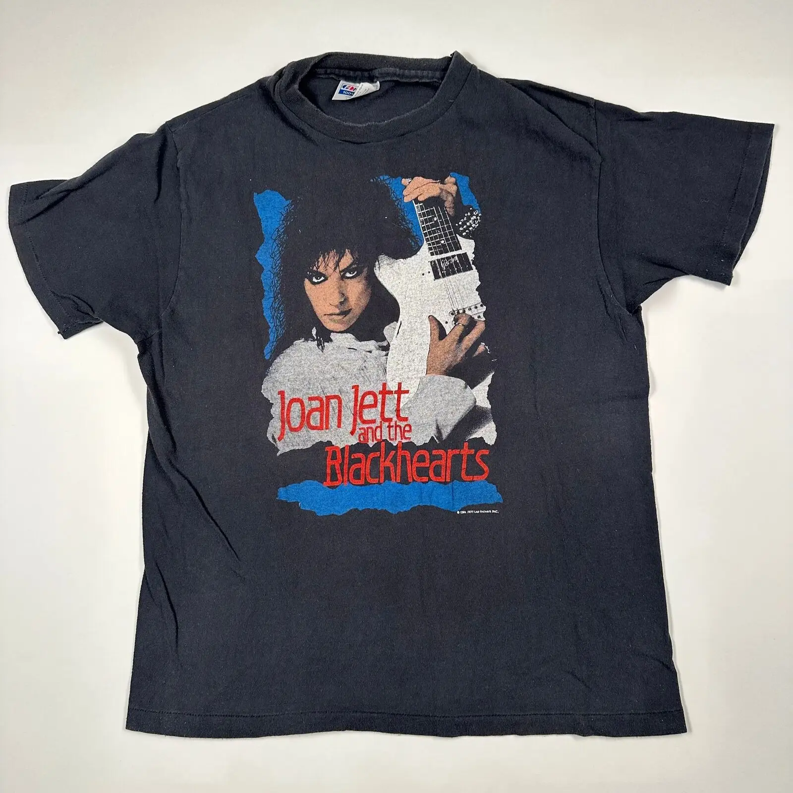 Joan Jett And The Blackhearts T Shirt Mens M Black Rock Band Concert Tour Tultex