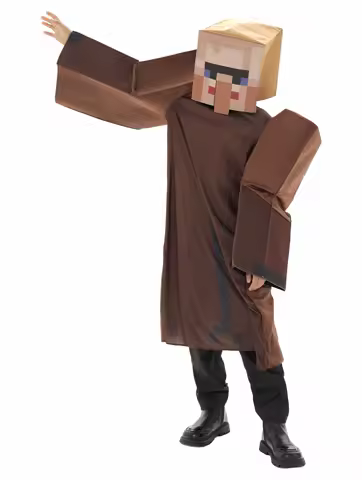 MC Halloween Village Style Children's Funny Cosplay Performance Costume for kid game theme