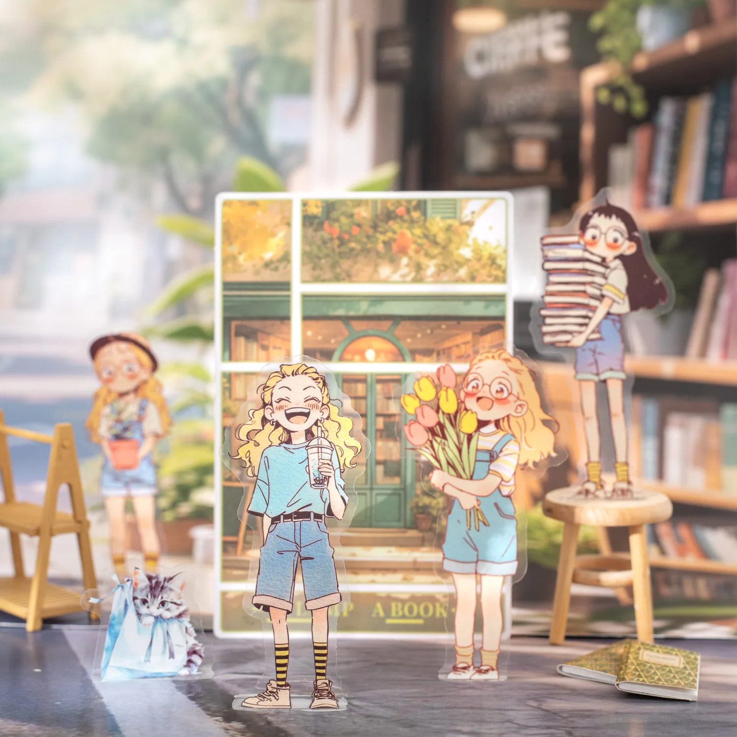 24 مجموعة من ملصقات القرطاسية Kawaii مخطط يوم Jin Xiaojiu ملصقات الهاتف المحمول المزخرفة لسكرابوكينغ ملصقات يدوية ذاتية الصنع ֽ