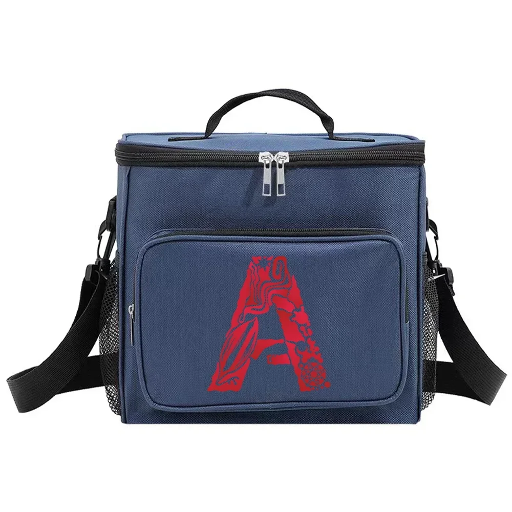 Insulated Bags Shoulder Lunch Bag Waterproof Cooler Box Thermal Organizer Handbag for Men and Women New Engrave Image Pattern