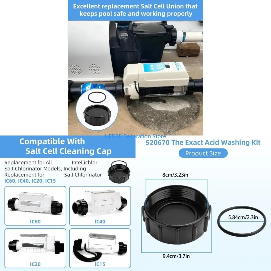 B0KC Professional Pool Filter Acid Cleaning Set Acid Wash Set For Salt Cell