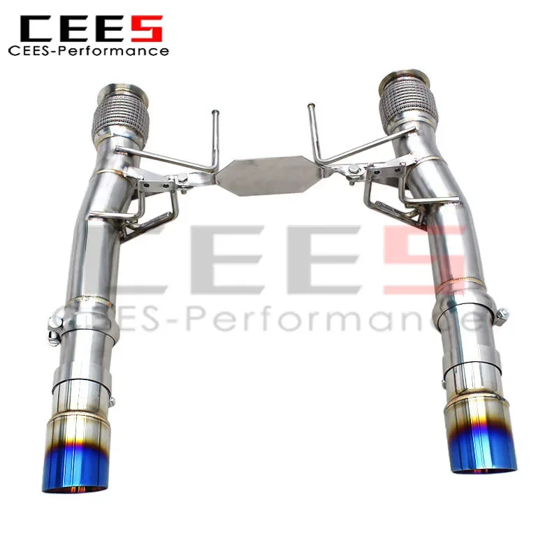 CEES Catback Exhaust Pipes for 2017-2019 Mclaren 720S Spider/Coupe 4.0T Racing Stainless Steel Direct Exhaust Pipe Muffler