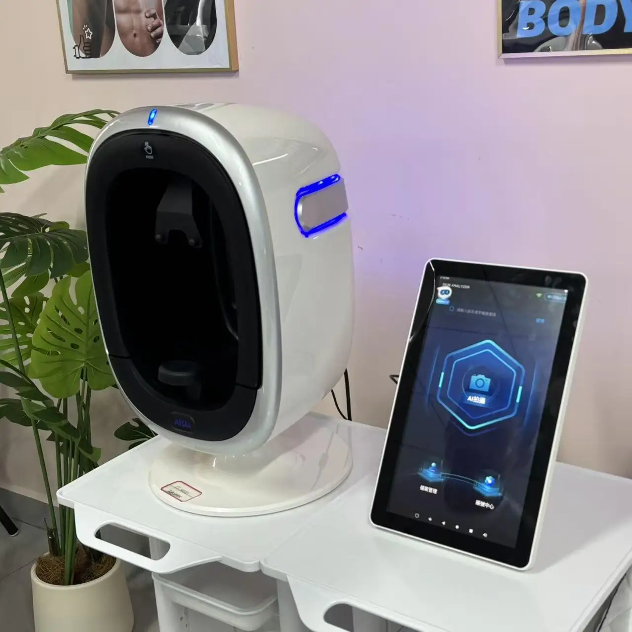 Detektor stanu skóry 3D Inteligentna analiza głębokiego skaningu twarzy Cyfrowy analizator skóry Przenośny analizator do badania skóry