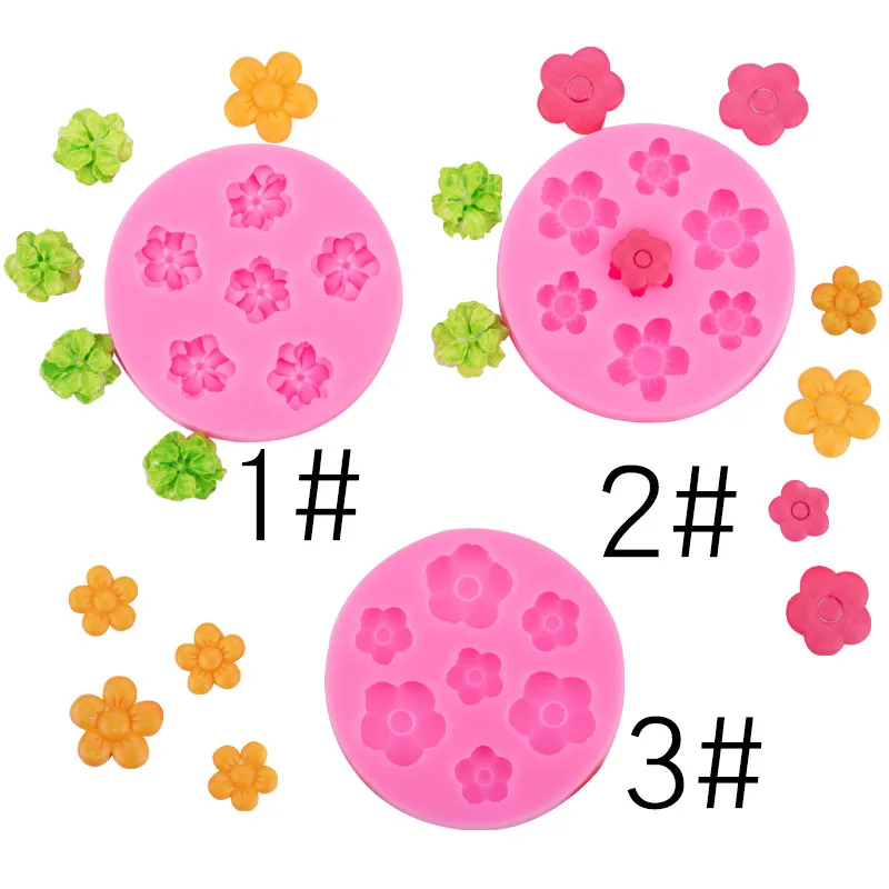 Five-petaled Flower Silicone Mold Aromatherapy Gypsum Epoxy DIY Decorative Accessories A499,