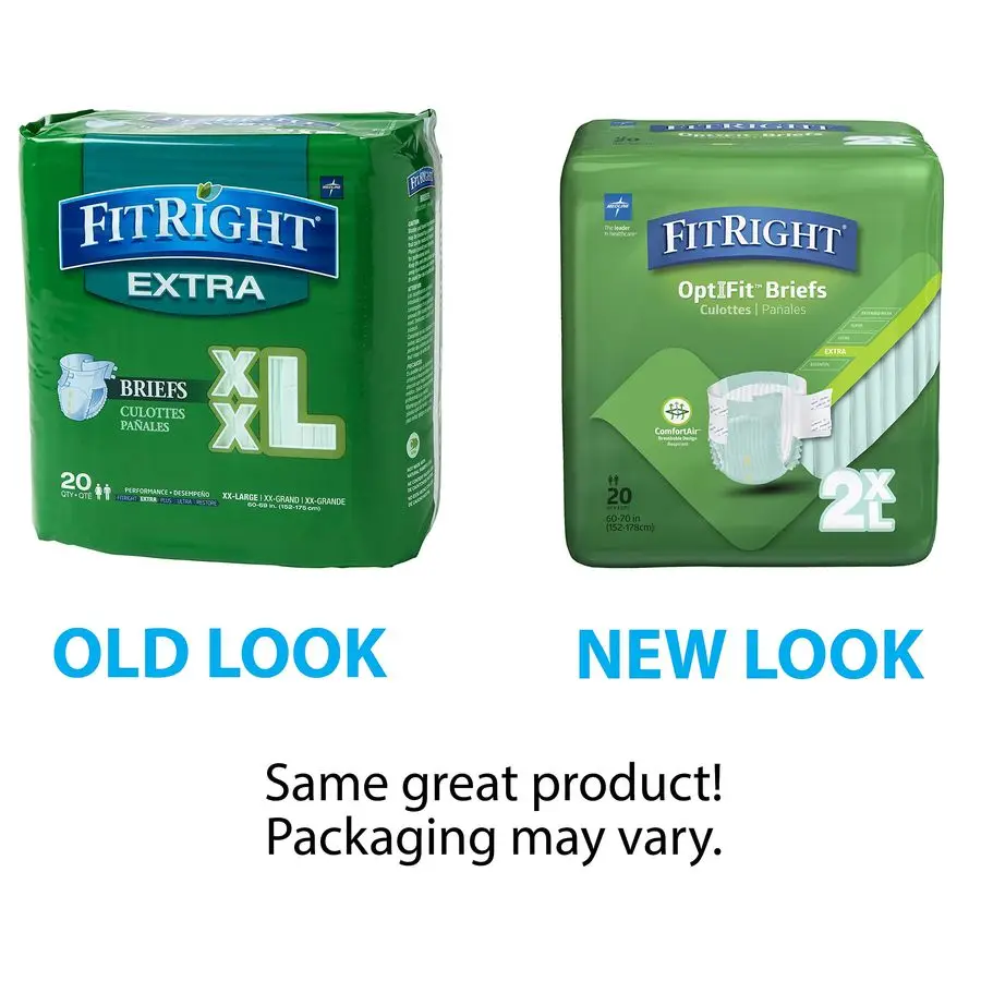 성인용 기저귀, 초강력 흡수력, 2XL 허리 사이즈 60인치70인치, 80개입, 옵티핏 요실금 팬츠 남녀공용, 일회용