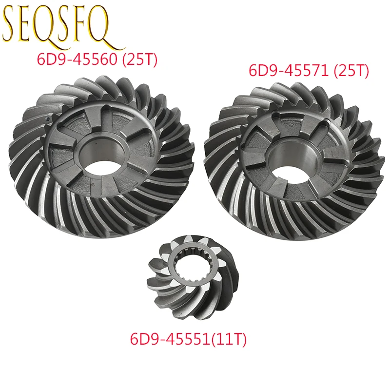 6D9 Gear Kit 6D9-45560 6D9-45551 6D9-45571 For Yamaha Outboard Parts 4 Stroke F75 F80 F90 F100 25T/25T/11T 6D9-45560-71/51-00