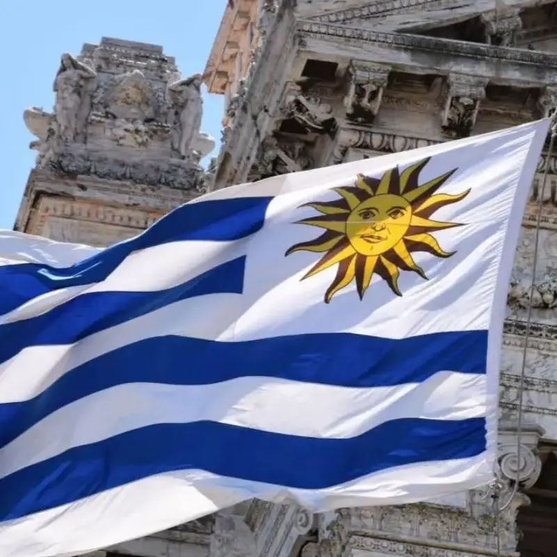 90x150 سنتيمتر علم أوروغواي URY UY الرايات الوطنية مادة متينة لحديقة المنزل