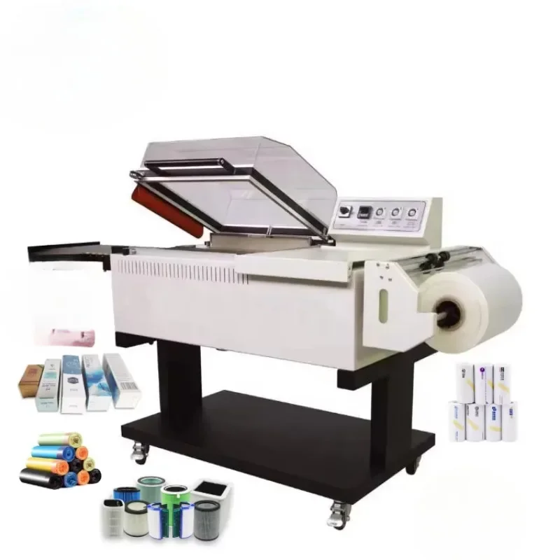 FM-5540A Heat Shrink Packaging Machine - One-Cavity Semi-Automatic Manual with Conveyor Belt for Factory Direct Sales