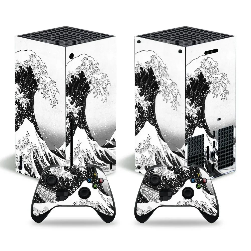 Sea wave Skin Sticker Decal Cover for Xbox Series X Console and 2 Controllers Xbox Series X Skin Sticker Vinyl