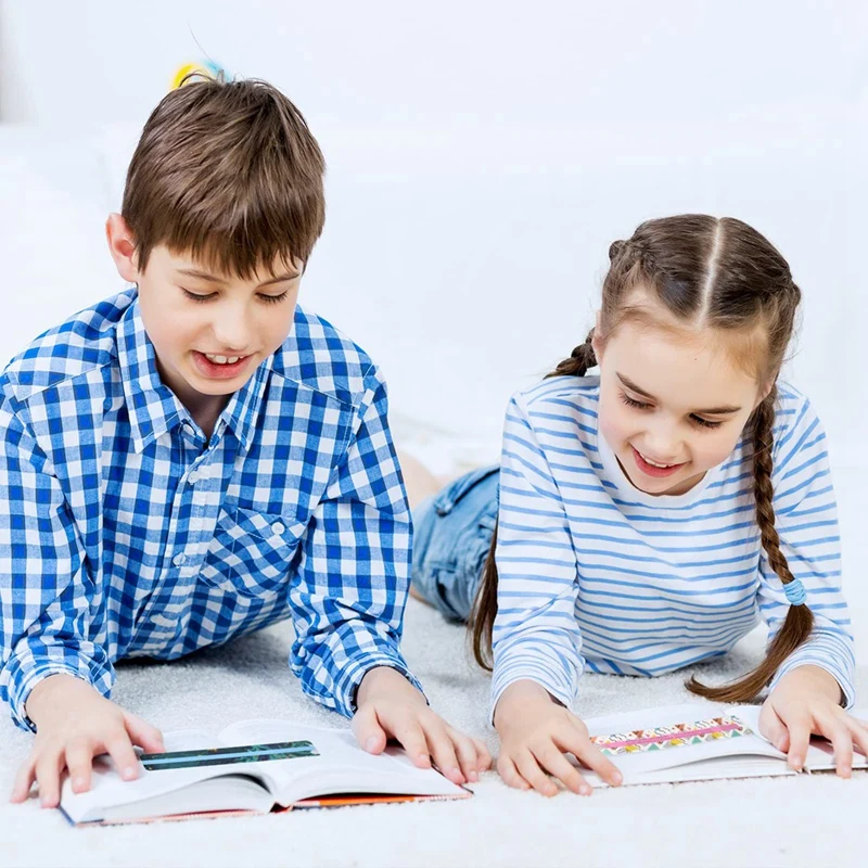 32 ชิ้น Guided Reading Strips สําหรับเด็ก, Dyslexia อ่านแถบ Highlighter Dyslexia อ่านไม้บรรทัดเน้นบุ๊คมาร์ค