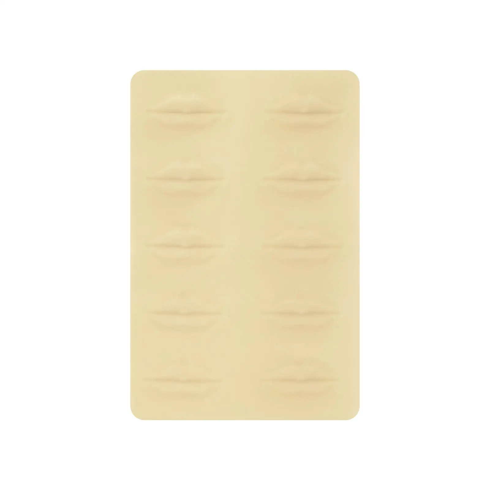 合成皮膚唇練習モデル シリコンフェイシャルトレーニングスキン 初心者向けメイクテクニック用に再利用可能