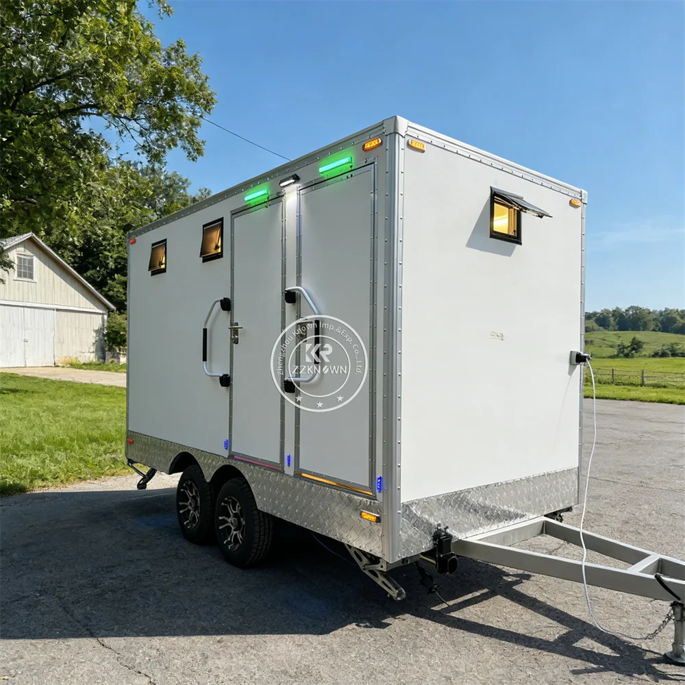 

Современный роскошный уличный туалет, портативный туалет, мобильный туалетный прицеп, умный VIP-туалетный прицеп с душем