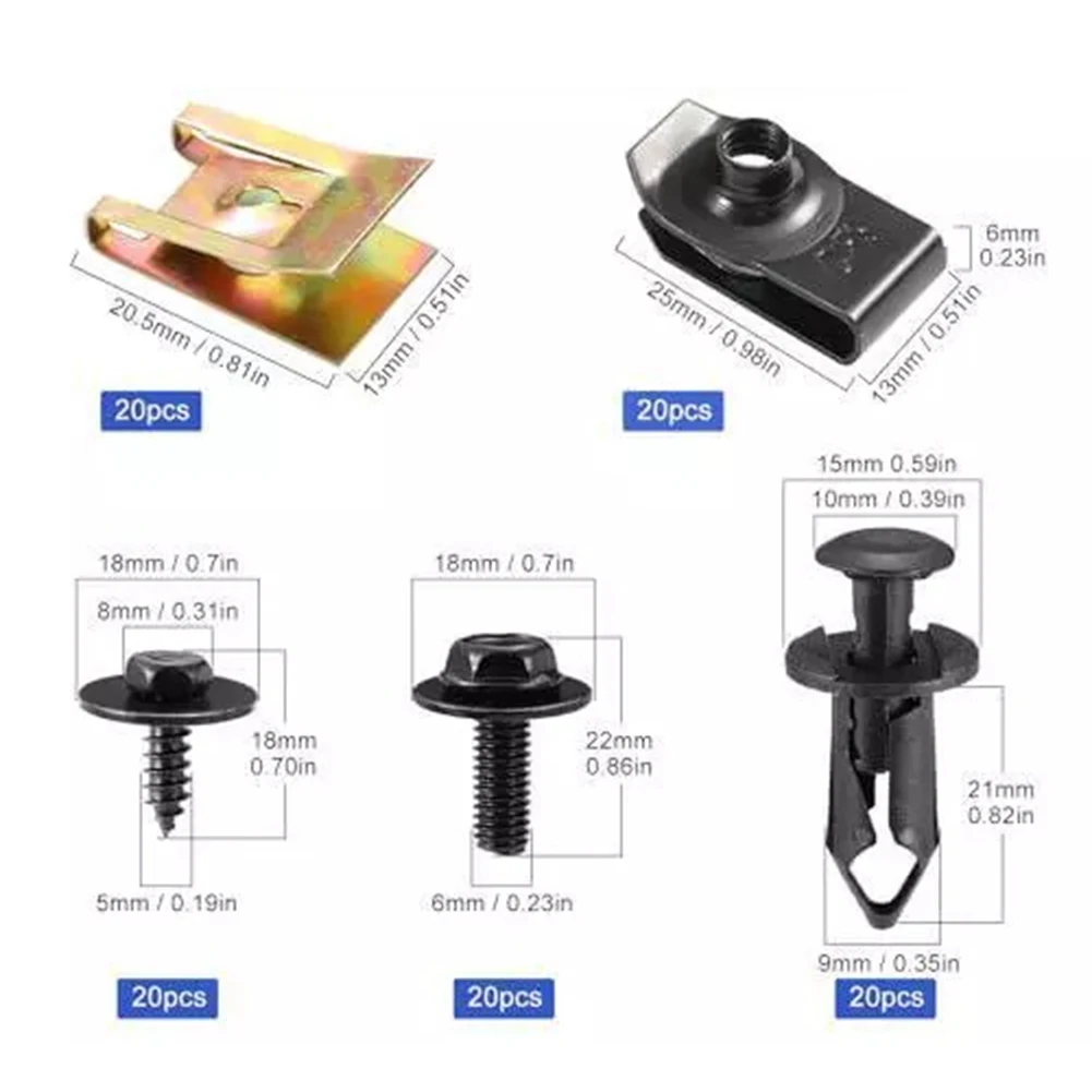 For Car Maintenance Auto Body Accessories Automotive Clips As The Picture Shows Anti-Corrosion Metal Materials