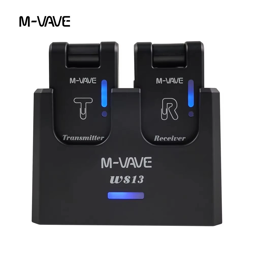 M-VAVE WS13 Wireless Guitar Transmitter and Receiver 5.8GHz Digital Lossless Audio Rechargeable Suitable for Guitar and Bass view 2