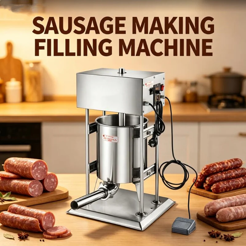 Commercial Sausage Filling Machine Electric Stainless Steel Large Capacity For Sausage And Ham Sausage Making