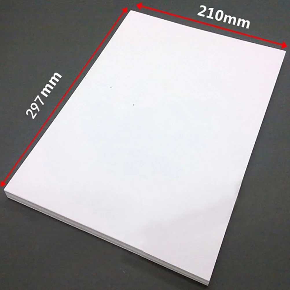 

100 Pcs Laser Printing Paper A4 Label Sticker Typing Adhesive Self-adhesive White