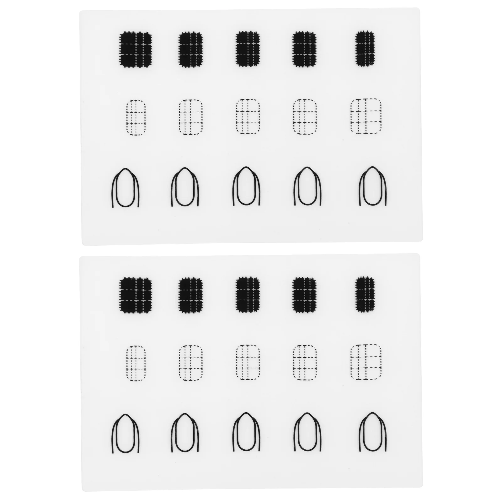 

2Pcs Nail Mats Silicone Practice Pad for DIY Manicure Stamping Nail Mats Tools Hand Cushions Salon Supplies