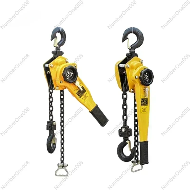 0.75t/1t/1.5t/2t Pulling Wrench Hoist Manganese Steel Hook Hand Chain Hoist Portable Lever Block Inverted Chain Hoist Tightener