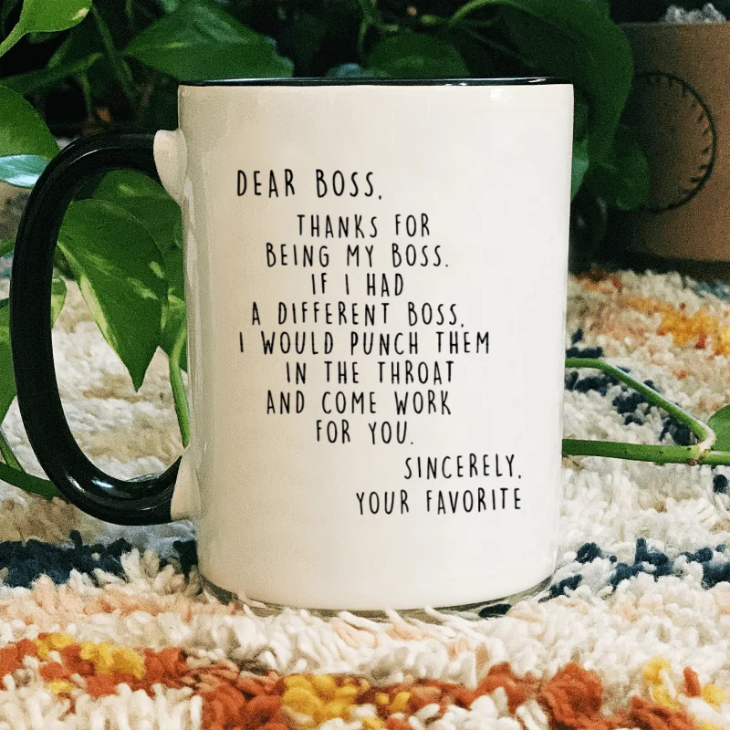 1PCS, 11OZ Funny Boss Mug  Unique Ceramic Coffee/Tea Mug, Office Humor Cup