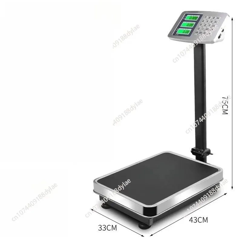 

Commercial stainless steel electronic scale 150kg 200kg scale household food high precision waterproof and anti-shake