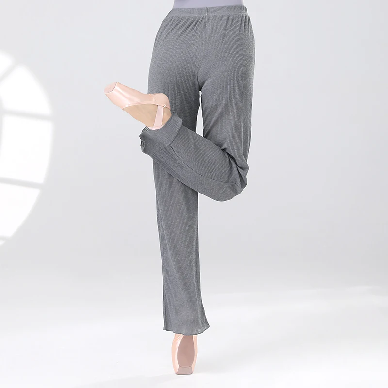 Women Dance Straight Trousers Modal Straight Dance Pants With Lined Classical Dancing Practice Pants Double-layer Long Pants