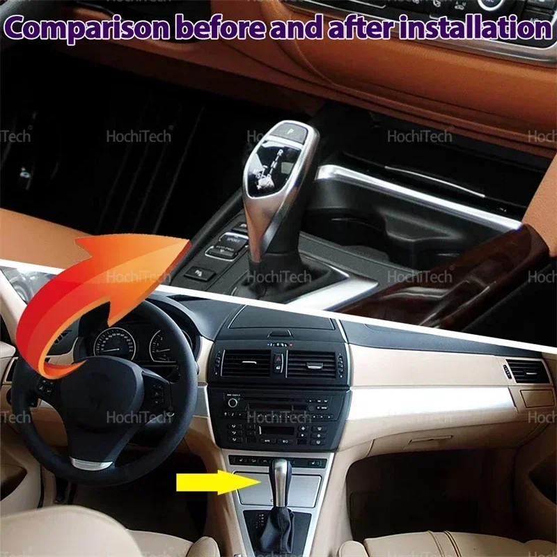 

for BMW X3 E83 2004-2010 High-Quality at Car PU Leather Thumb Shift Knob Shifter Lever Gear Stick Manual Transmission