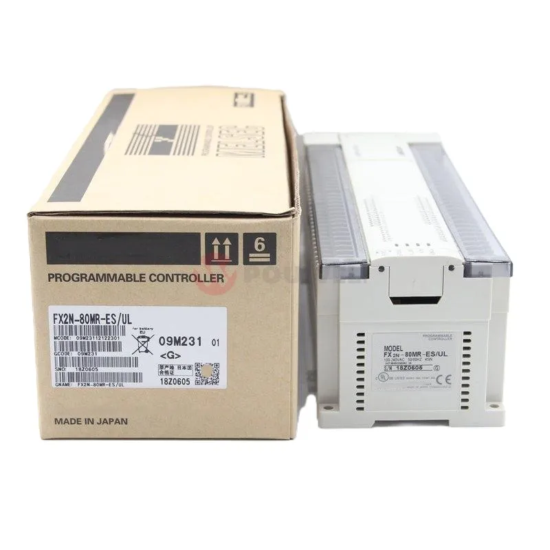 Original FX2N-80MR-ES/ PLC Controller Programmable Logic Relay Module 80 Points 24V DC Input AC Output Industrial Automation 1