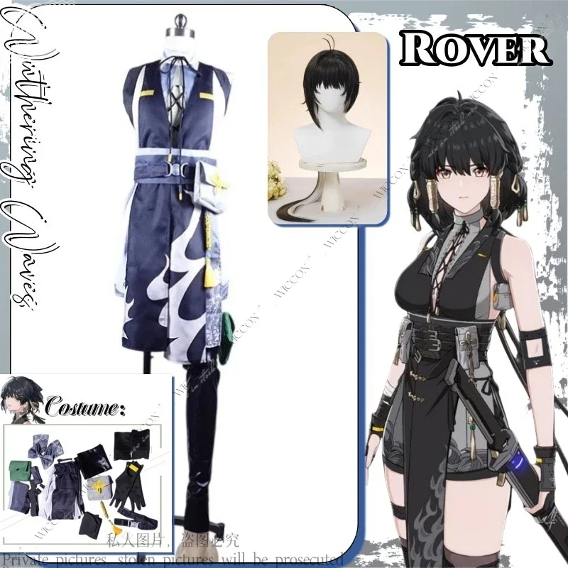 

CosplayRover Wuthering Waves Game New Role Play Female Cosplay Costume Wig Character Resonator Halloween Party for Women Prop Ro