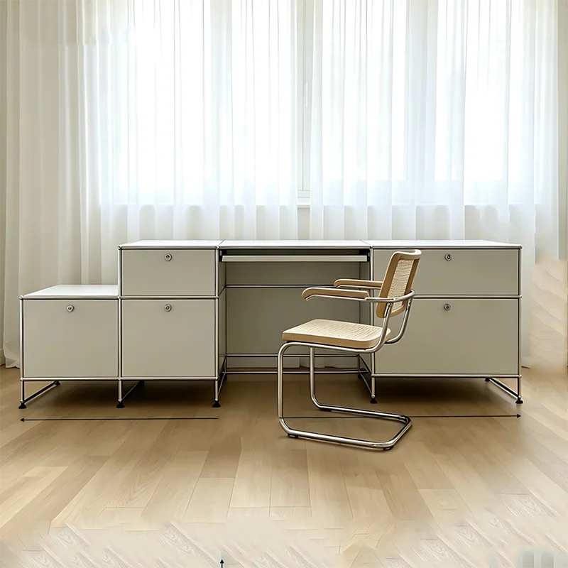 

Crafts Minimalist Office Desk Aesthetic Design Organizers Modern Standing Office Desk Luxury Decoration Tavolo Home Furniture