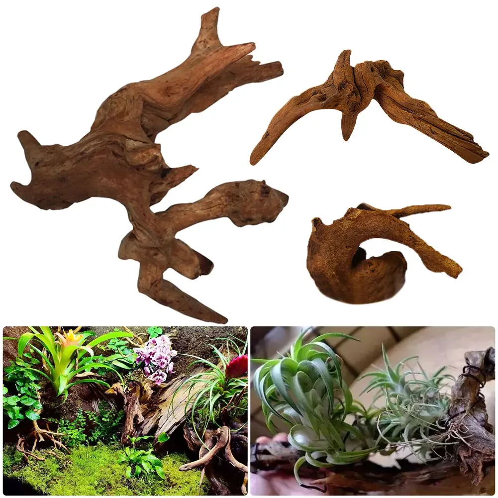 

Natural Tree Trunk Aquarium Decoration Sunken Wood Landscaping Ornaments Decor Fish Tank Ornament Different Shape