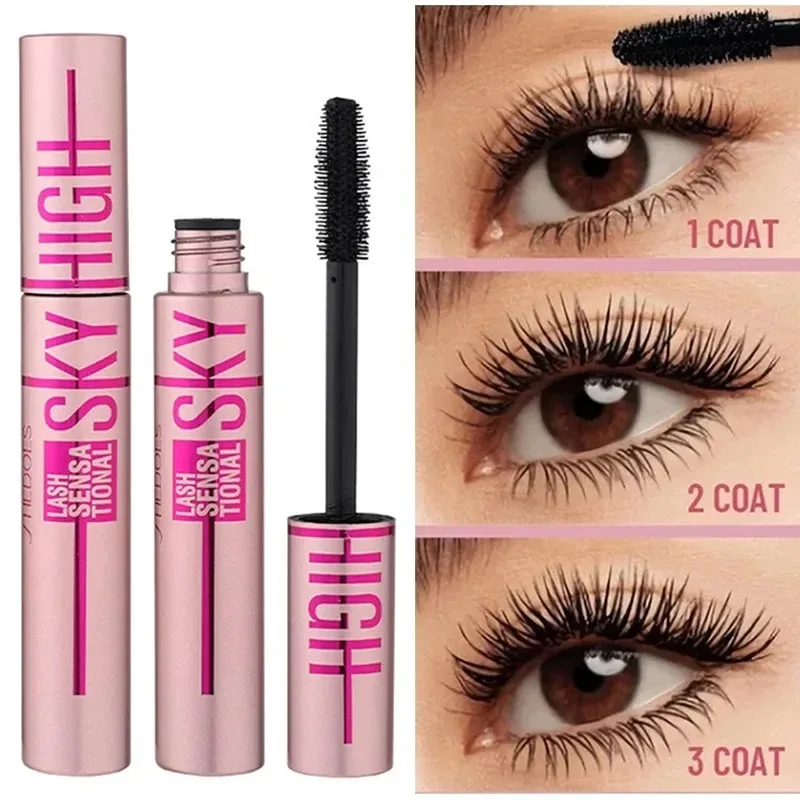 4d Seiden faser Wimpern Mascara Verlängerung dicke Curling wasserdichte Mascara kein Verblassen 24h dauerhafte Wimpern Pinsel verbessern Wimpern