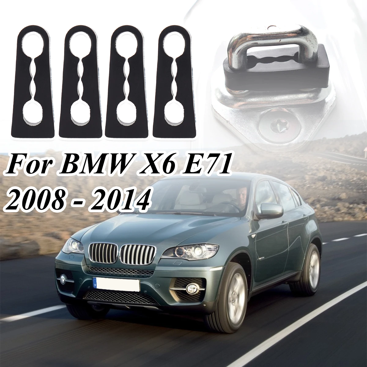 

Door Lock Damper Buffer Deadener For BMW X6 E71 X3 E83 F25 Seal Shock-Absorbing Damping Protector 2008 2009 2010 2011 2012 2014