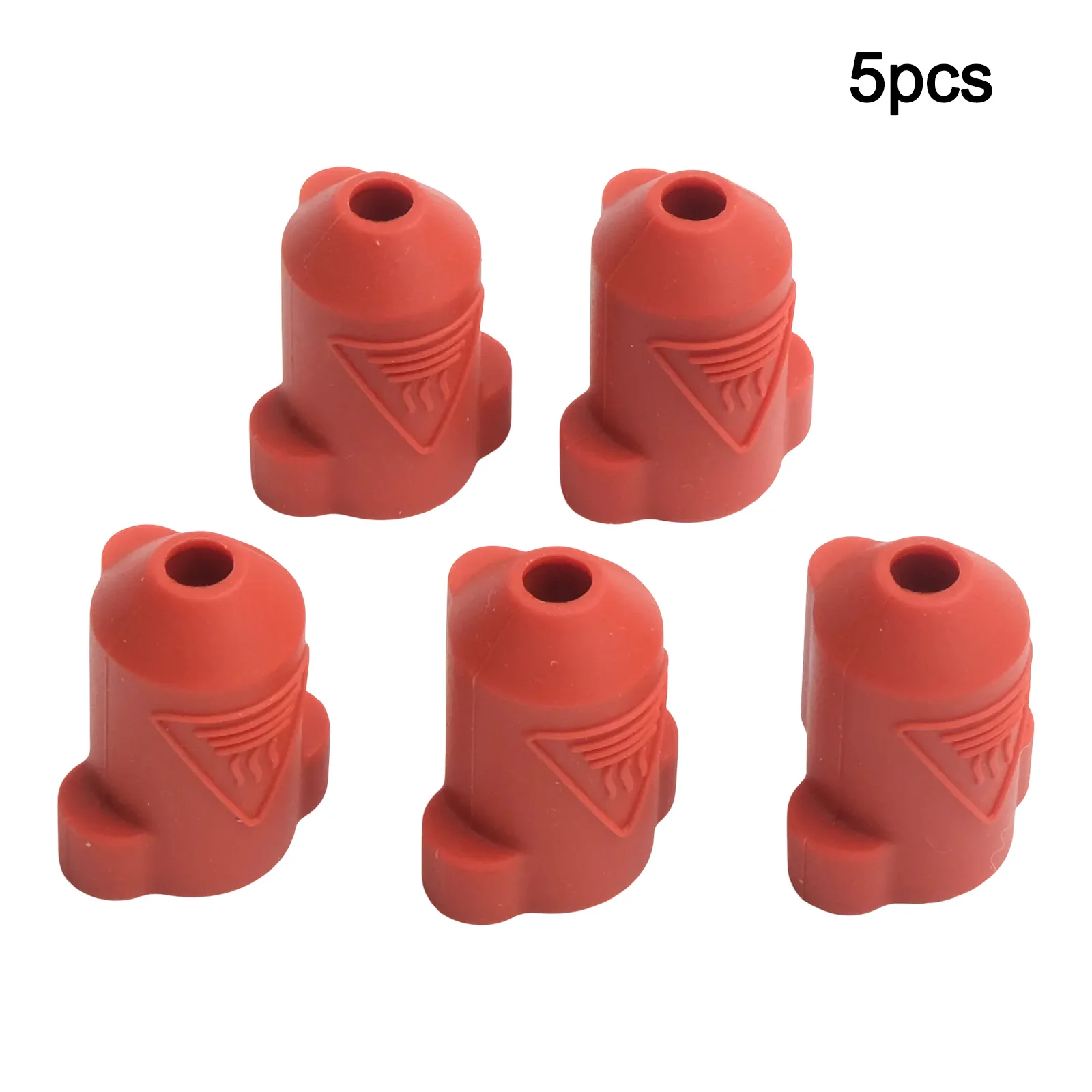 5pcs Silicone Socks For Creality K1/K1Max Ceramic Heating Block Kit, Wholesale K1-Hotend Heat Insulation Case Cover Black Red