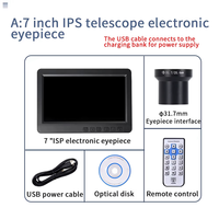 New-7 Inch Astronomical Telescope Electronic Eyepiece 16MP 1080P Recorder Microscope IPS Display Astronomy Camera Eyepiece