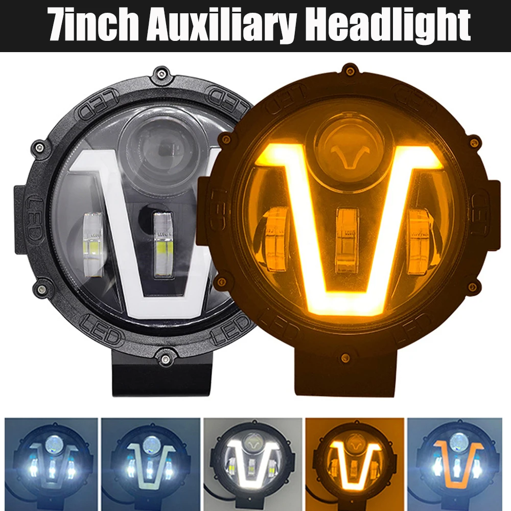 

Car 7 Inch 40w Led Work Spotlight Auxiliary Headlight Auto Truck Tractor Boat SUV ATV Work Light Offroad 4x4 Fog Lamp 12V 24V