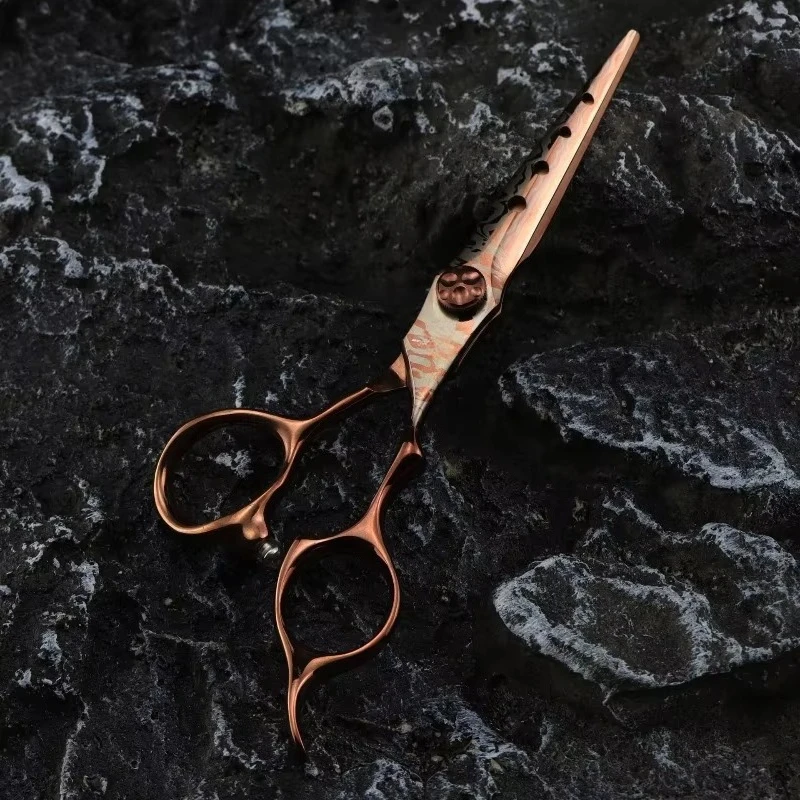 Professional Left Hand Barber Scissors，Set of 6 Inches Hairdressing Scissors，Hitachi 440C Steel Barbershop Accessories 3