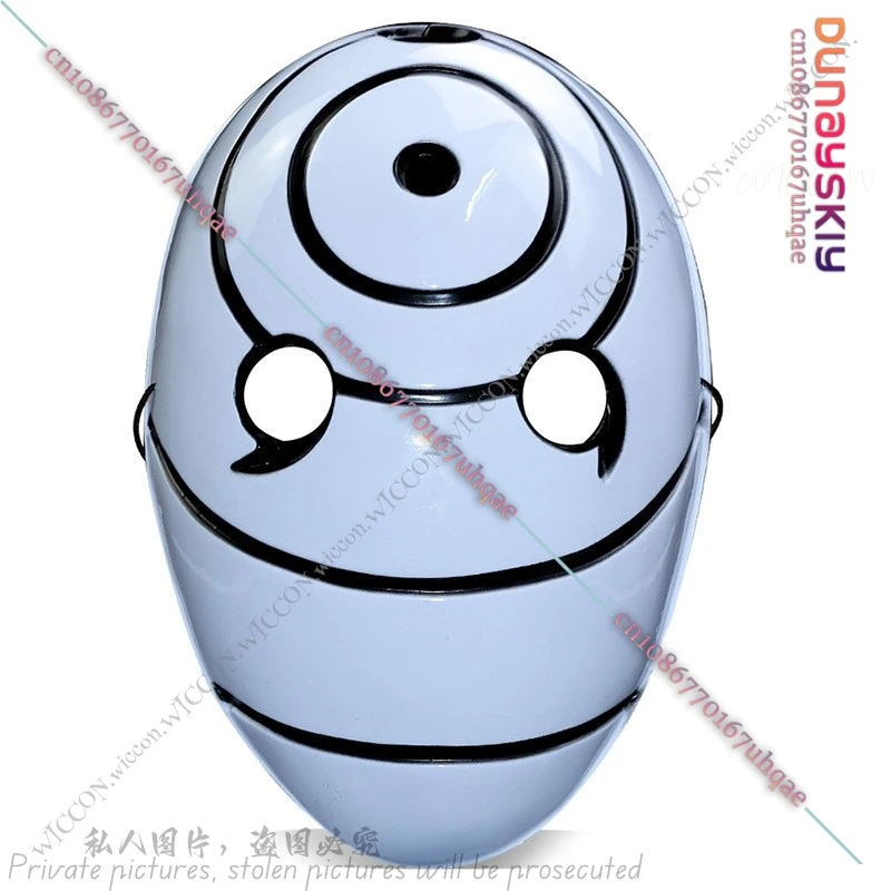 21*29*8CM Uchiha Obito Cosplay Mask Ninja Anime Cartoons Unisex Halloween Woman Man Mask Cosplay Full Face Resin Party Mask