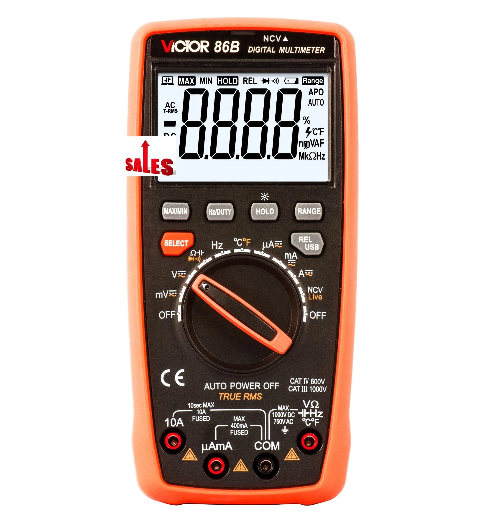 VICTOR new 86B HIGH PRECISION MULTIMETER DIGITAL DISPLAY LARGE SCREEN