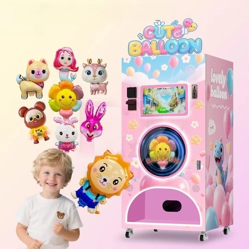 Customized Professional Fully Automatic Balloon Vending Machine Hot Selling Easy Operate QR Code Token Factory Direct Device