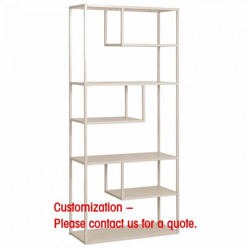 custom.Modern Home Office  Living Room Furniture Narrow Steel Display Shelf Metal Bookshelf Multi-functional Storage Racks