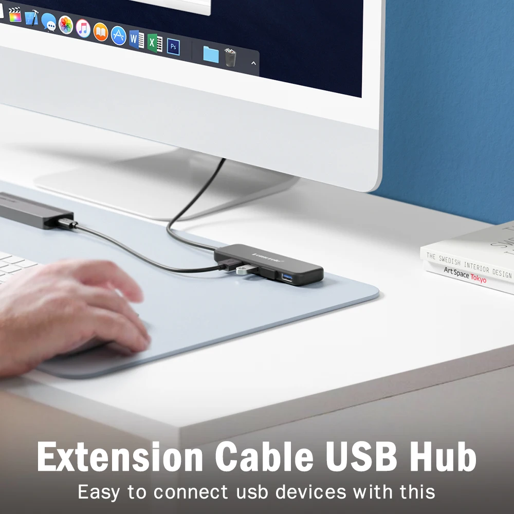 Lemorele USB 3.0 HUB 4 in 1 Type C Adapter 4 Ports Slot USB C Hub USB Hub 3.0 High Speed For Laptop Windows Mac