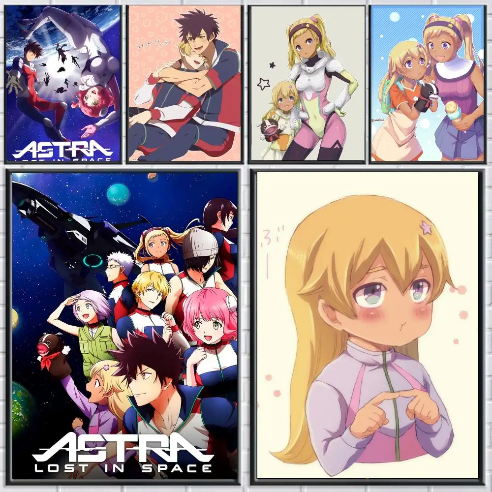 anime A-Astra Lost in Space-E Poster Peel and Stick Wall Art for Cafe Office Bar and Home Decoration