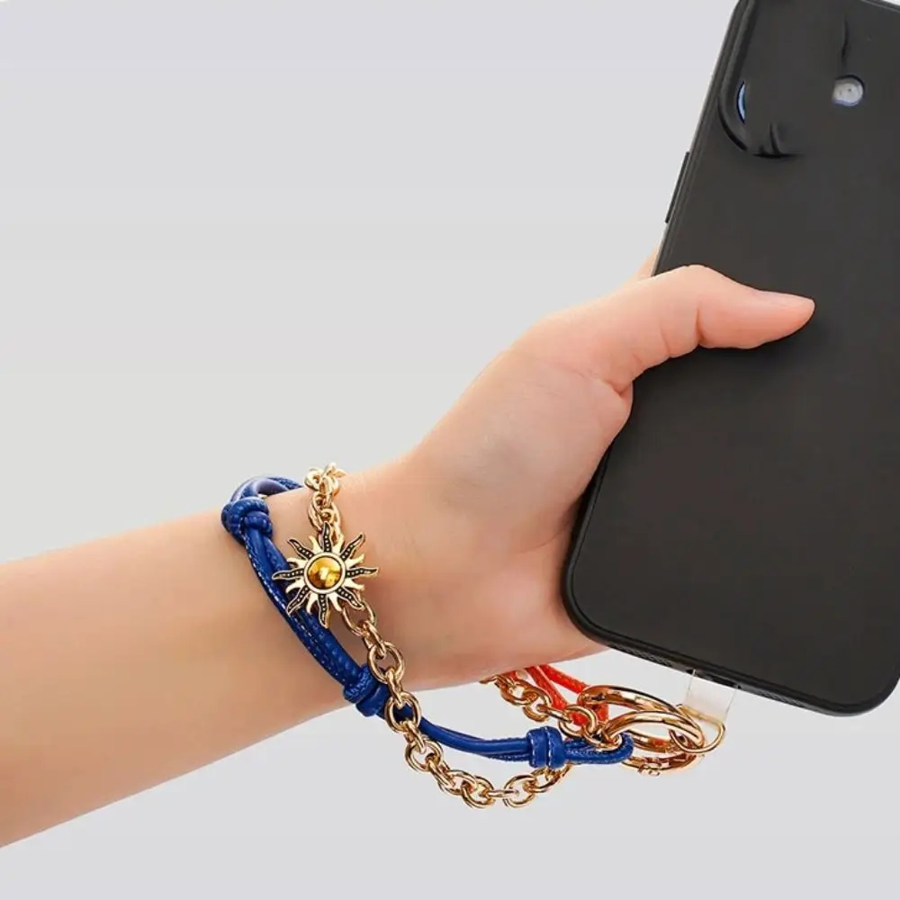 

DIY Necklace Retro Rope Woven Pendant Sun Pendant Geometric Mobile Phone Pendant Key Chain Car Keyring Bag Chain Charms