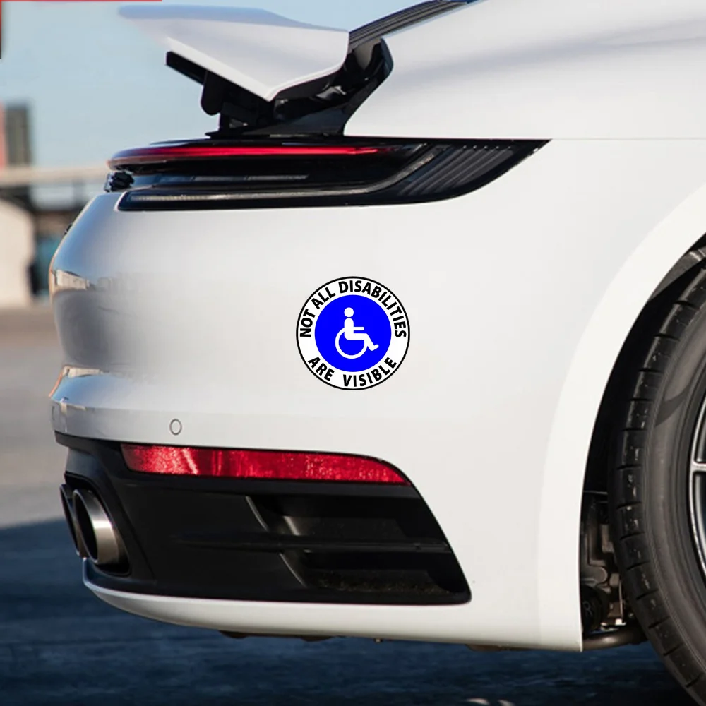 Disability Stickers: Vinyl, NOT ALL DISABILITIES ARE VISIBLE, Raise Awareness with This Impactful Sticker, a Powerful Reminder