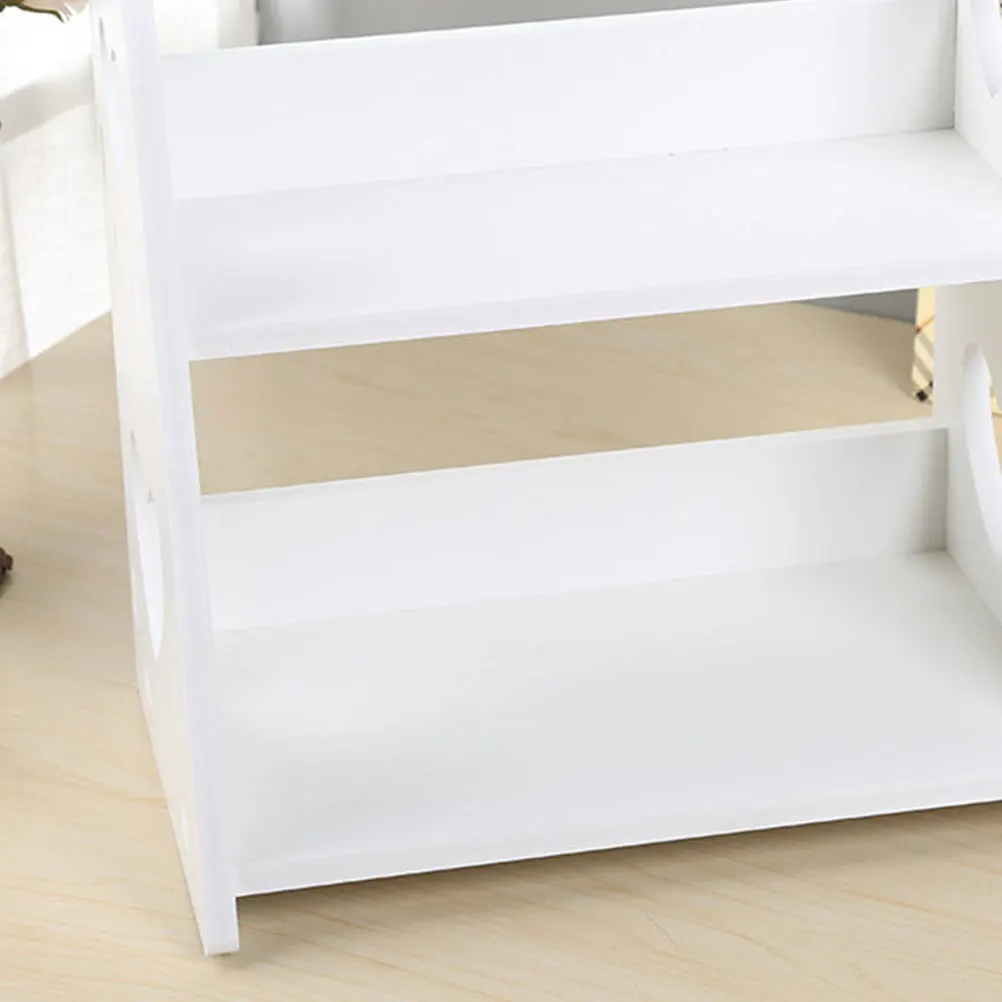 

Heart Shaped Rack PVC Bathroom Organizer Shower Shelf Bathroom Organizer Hollow Design Easy Install Makeup Brush Holder